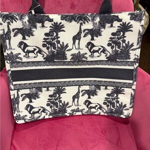 NWT Elegant Blue and White Tote Bag
